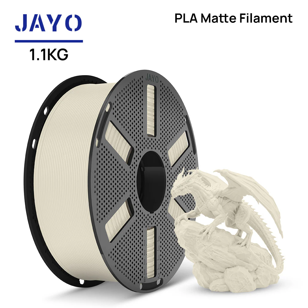 [Reusable Spool]JAYO 1.1KG PLA Matte 3D Printer Filament