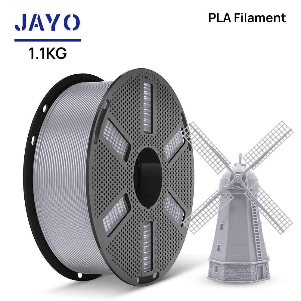 [Reusable Spool]JAYO 1.1KG PLA 3D Printer Filament 1.75mm High Strengt +/- 0.02mm - Image 4