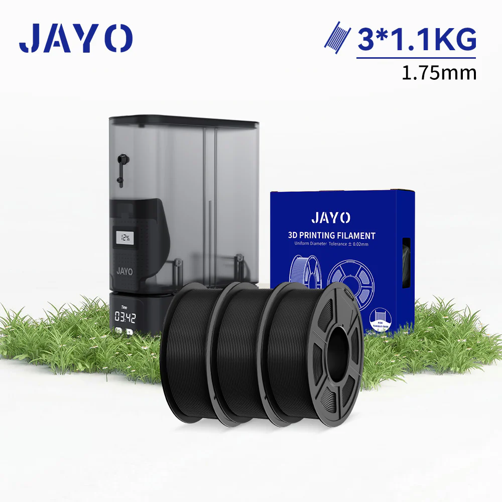 [Hassle-free Bundle: J1+Filaments ]JAYO 1.1KG 3/5/10 Rolls Collection ：PLA, PETG, PLA Matte, High Speed Matte PETG 3D Printing Filament