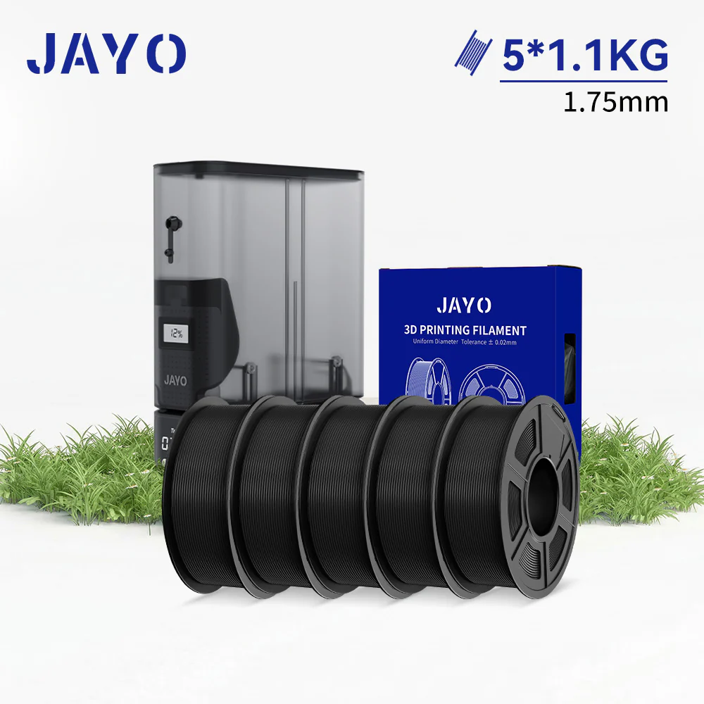 [Hassle-free Bundle: J1+Filaments ]JAYO 1.1KG 3/5/10 Rolls Collection ：PLA, PETG, PLA Matte, High Speed Matte PETG 3D Printing Filament - Image 2