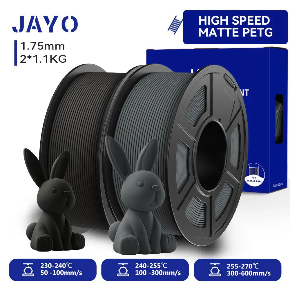 JAYO 5/10 Rolls PETG/PETG Clear 3D Printer Filament 1.75 ±0.02mm 1.1kg/roll High Toughness Neatly Wound Filament Fit Most FDM Printer - Image 8