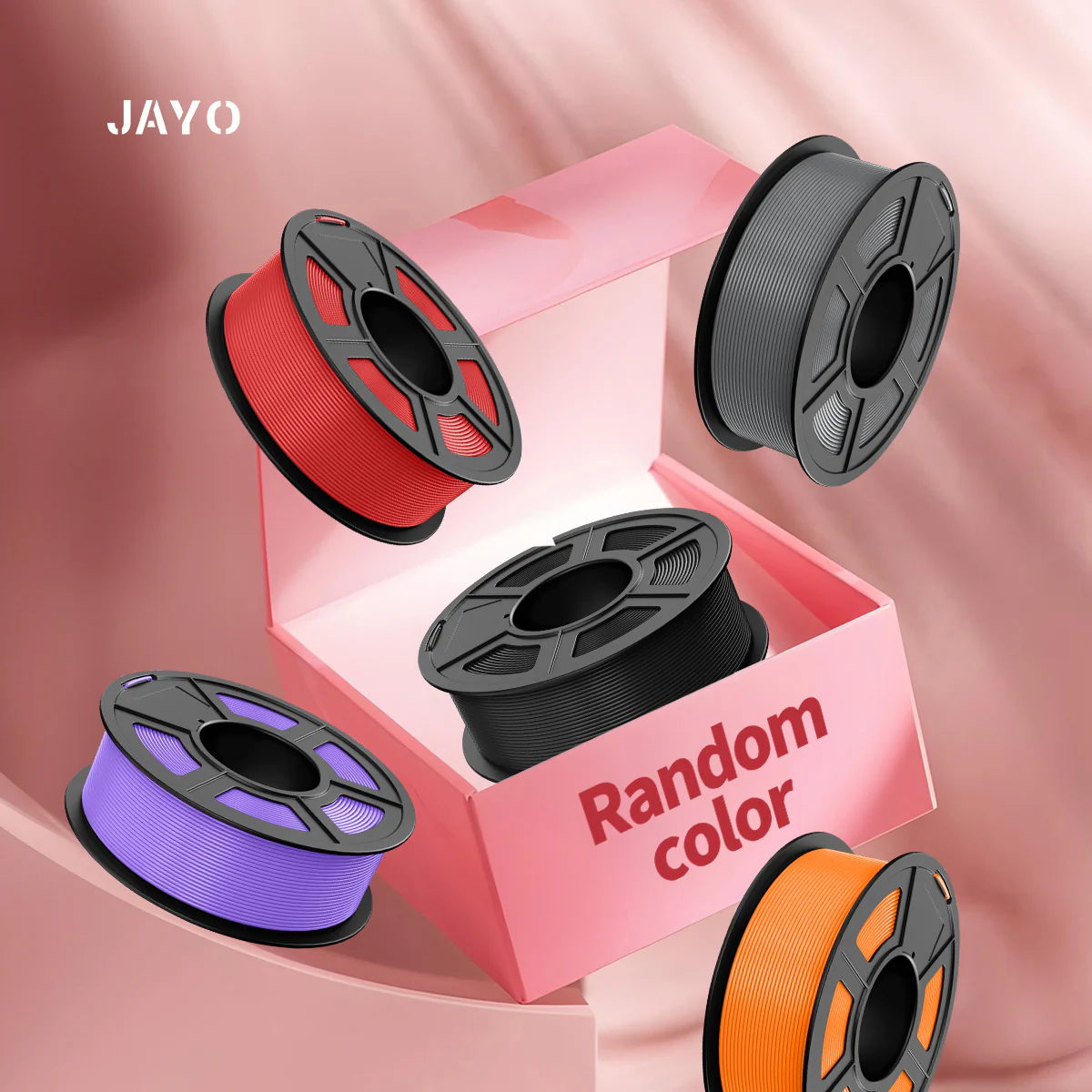 [Clearance Mystery Box] On Sale——JAYO FDM 3D Printing Filament Mystery Box, 5/10 Rolls of Random Filament/Colors - Image 2
