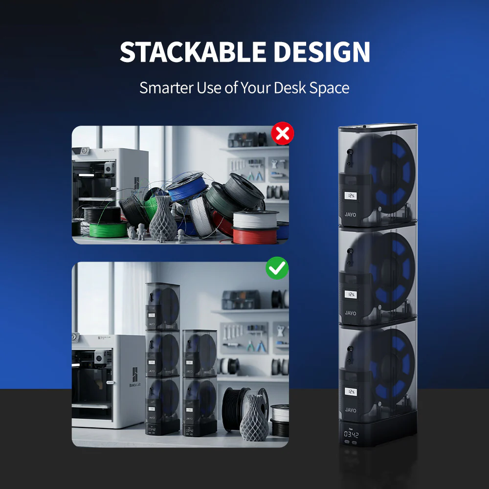 JAYO FilaDryer J1,2-in-1 Split Design for Simultaneous Drying & Printing, High-Efficiency Drying,Safe & User-Friendly - Image 3