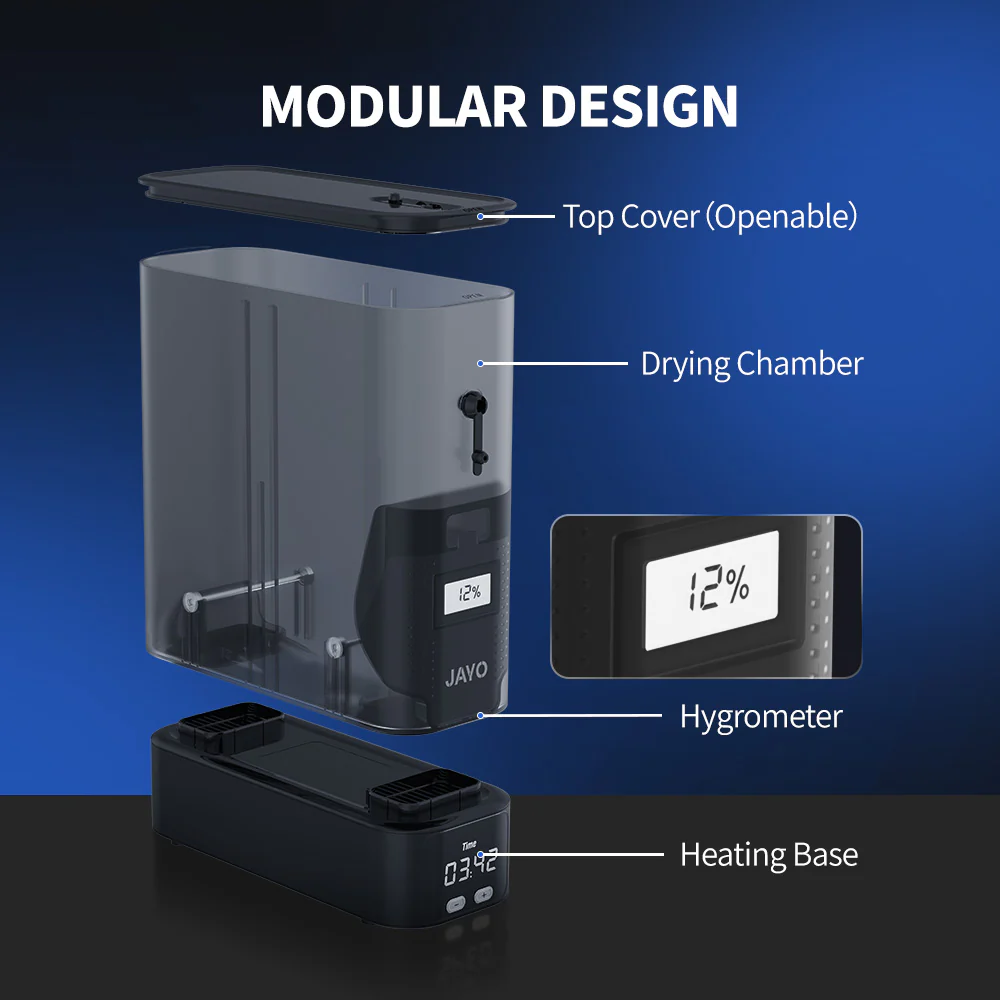 JAYO FilaDryer J1,2-in-1 Split Design for Simultaneous Drying & Printing, High-Efficiency Drying,Safe & User-Friendly - Image 4