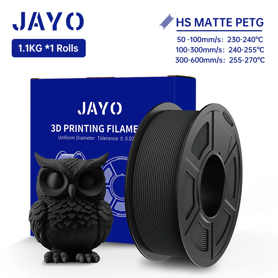 [MOQ:5 rolls] JAYO High Speed Matte PETG 1.1KG 3D Printing Filament - Image 10