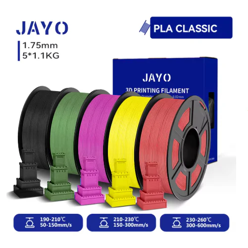 JAYO PLA Classic Filament 5/10 Rolls 1.75MM 3D Printer Filament 1.1KG/roll For 3D Neatly Wound Coloful 3D Printing Material - Image 31