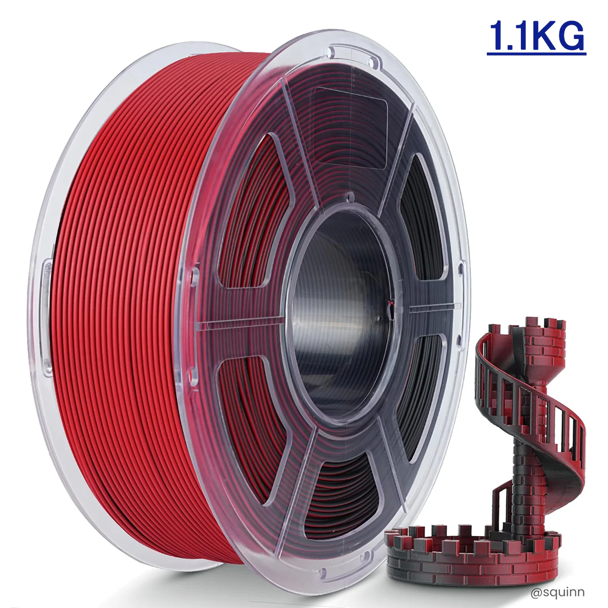 [MOQ:5 rolls] JAYO Dual-Color Matte PLA 3D Printing Filament 1.75mm, 1.1kg Spool (2.4 lbs), Dimensional Accuracy ±0.02mm