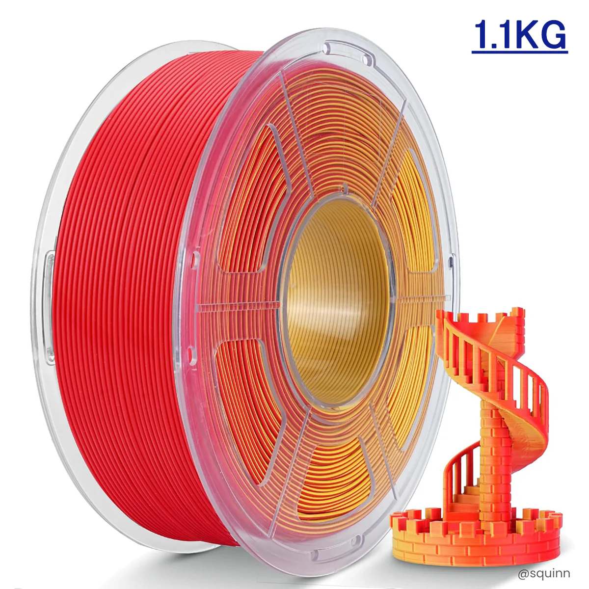 [MOQ:5 rolls] JAYO Dual-Color Matte PLA 3D Printing Filament 1.75mm, 1.1kg Spool (2.4 lbs), Dimensional Accuracy ±0.02mm - Image 2