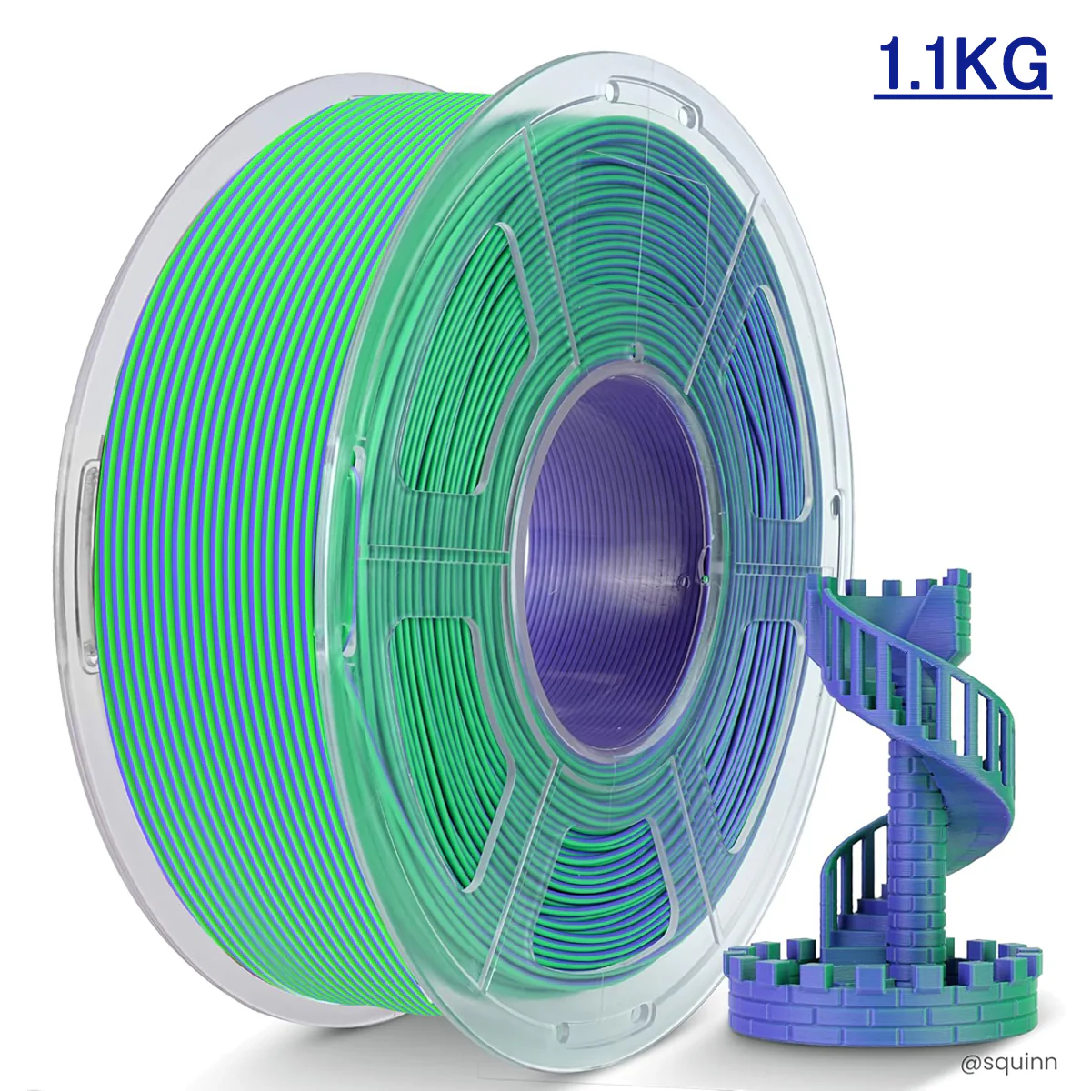 [MOQ:5 rolls] JAYO Dual-Color Matte PLA 3D Printing Filament 1.75mm, 1.1kg Spool (2.4 lbs), Dimensional Accuracy ±0.02mm - Image 4