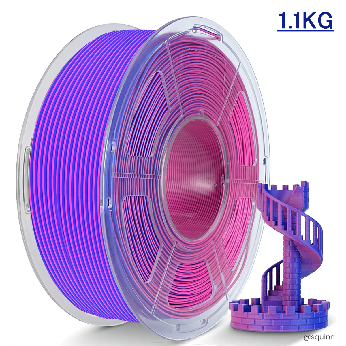 [MOQ:5 rolls] JAYO Dual-Color Matte PLA 3D Printing Filament 1.75mm, 1.1kg Spool (2.4 lbs), Dimensional Accuracy ±0.02mm - Image 5