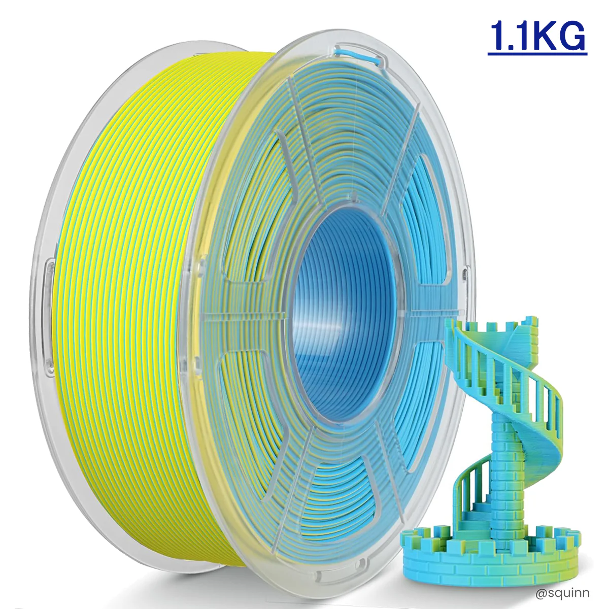 [MOQ:5 rolls] JAYO Dual-Color Matte PLA 3D Printing Filament 1.75mm, 1.1kg Spool (2.4 lbs), Dimensional Accuracy ±0.02mm - Image 6