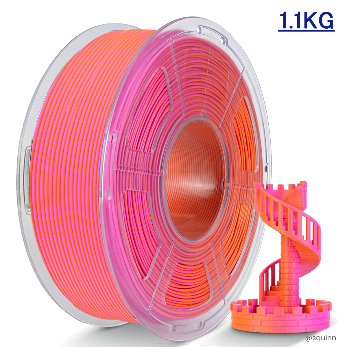 [MOQ:5 rolls] JAYO Dual-Color Matte PLA 3D Printing Filament 1.75mm, 1.1kg Spool (2.4 lbs), Dimensional Accuracy ±0.02mm - Image 7