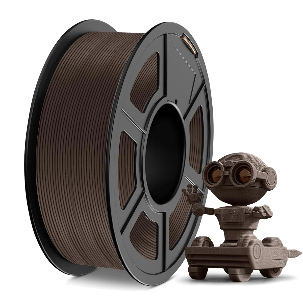 [MOQ:5 rolls] JAYO 3D Wood PLA Printer Filament 1.75mm 1.1KG 15% Real Wood Fibers Dimensional Accuracy +/- 0.02mm Fits Most FDM 3D Printers - Image 3