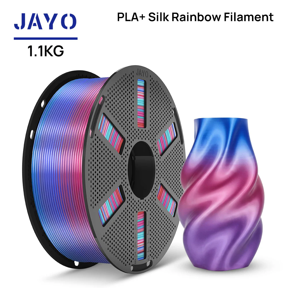 [Reusable Spool] JAYO PLA Rainbow 1.1KG 3D Filament For FDM Neatly Wound 3D Printing Material - Image 15