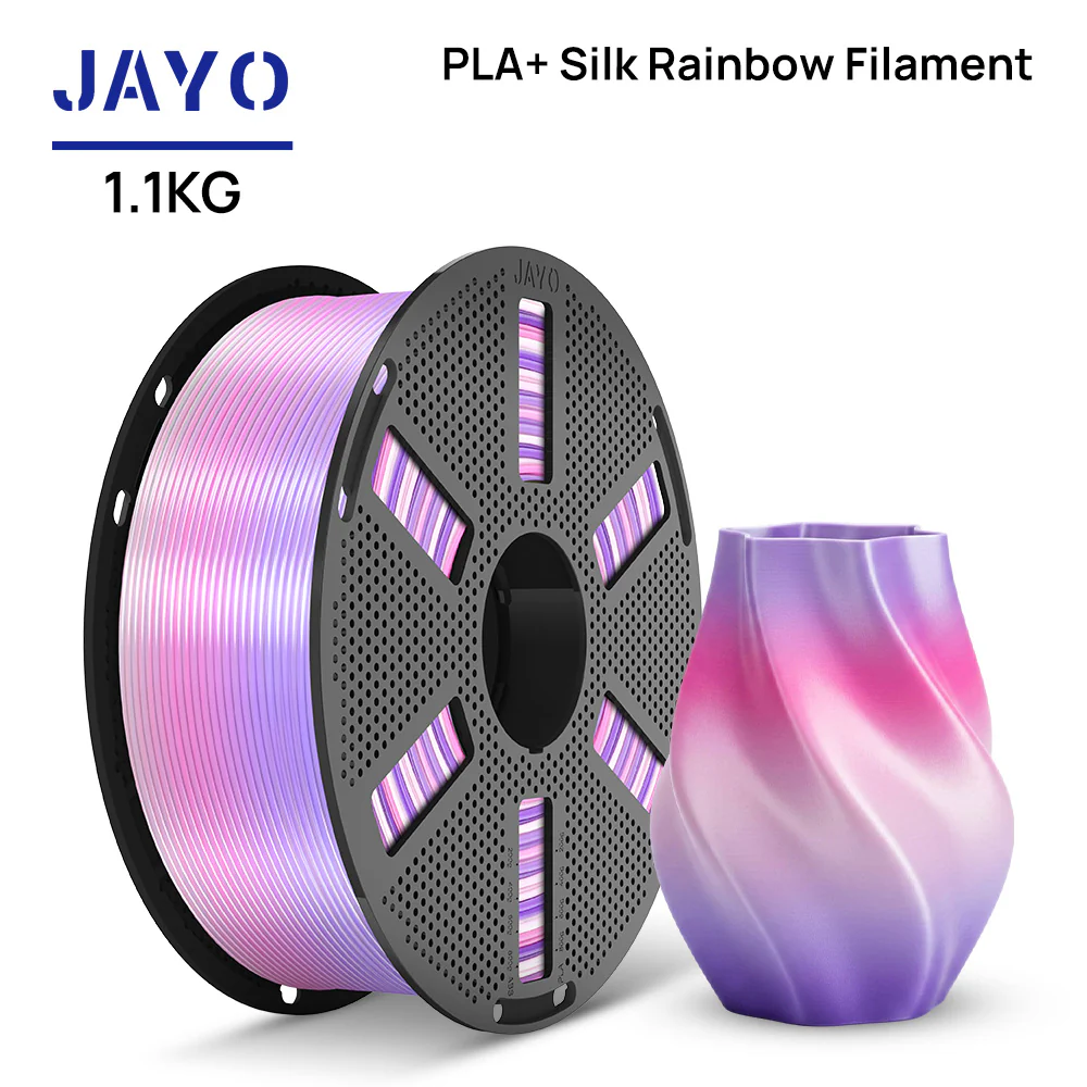 [Reusable Spool] JAYO PLA Rainbow 1.1KG 3D Filament For FDM Neatly Wound 3D Printing Material - Image 16