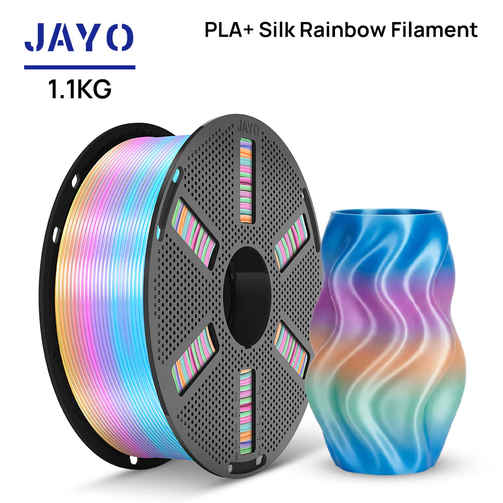 [Reusable Spool] JAYO PLA Rainbow 1.1KG 3D Filament For FDM Neatly Wound 3D Printing Material - Image 17