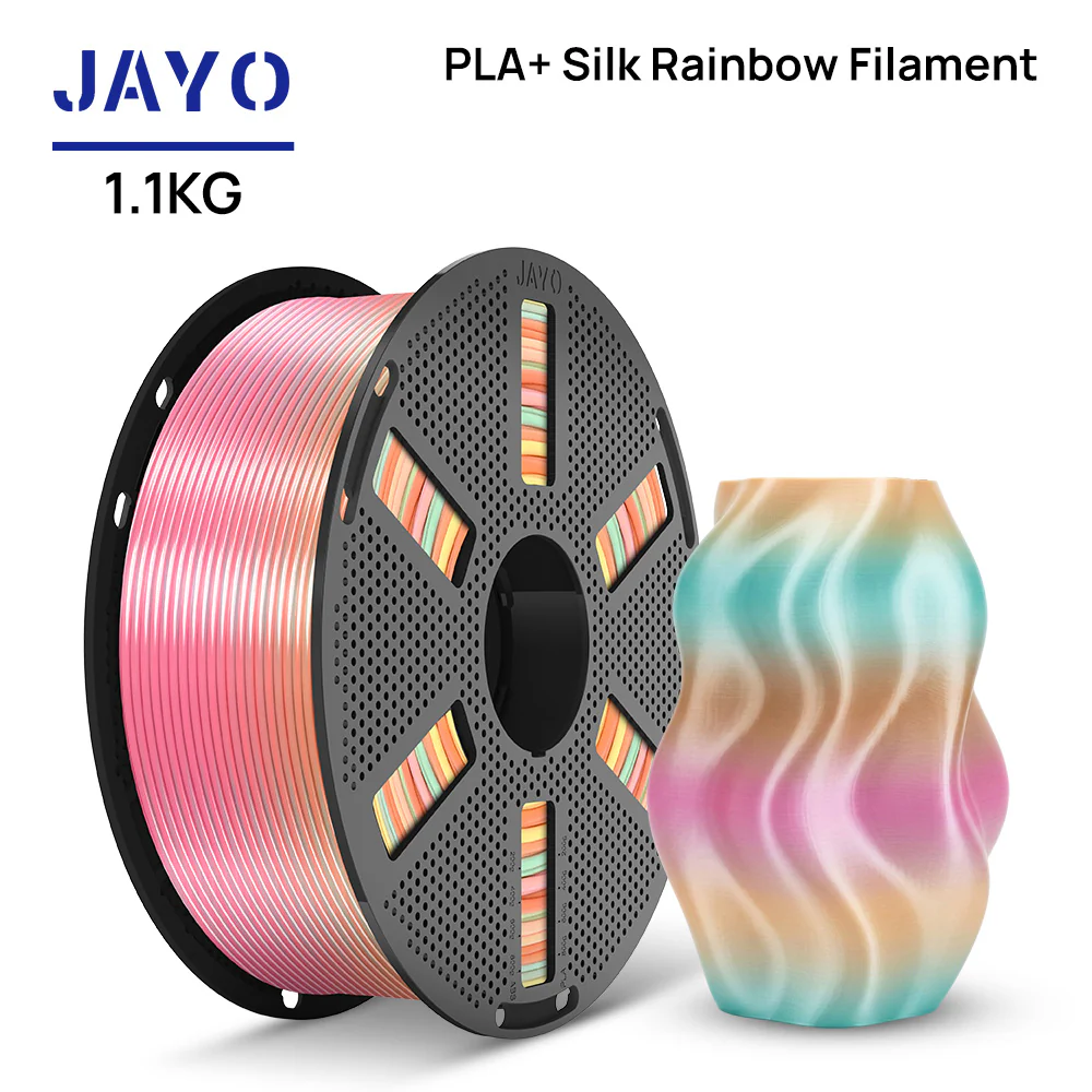 [Reusable Spool] JAYO PLA Rainbow 1.1KG 3D Filament For FDM Neatly Wound 3D Printing Material - Image 18