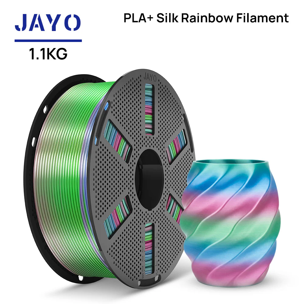 [Reusable Spool] JAYO PLA Rainbow 1.1KG 3D Filament For FDM Neatly Wound 3D Printing Material - Image 19